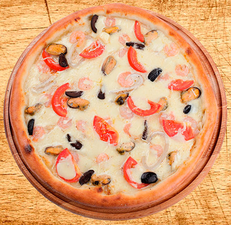 Пицца с морепродуктами - бесплатная доставка по Одессе.
